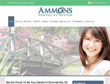 Tablet Screenshot of ammonsdental.com